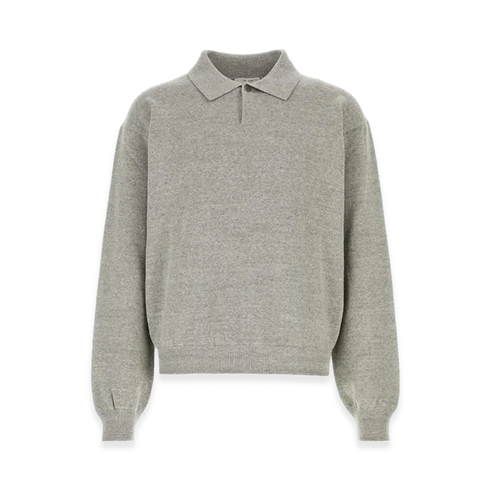 The Row Cotton Polo Shirt "Gray"