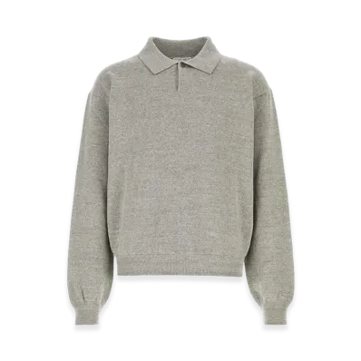 The Row Cotton Polo Shirt "Gray"