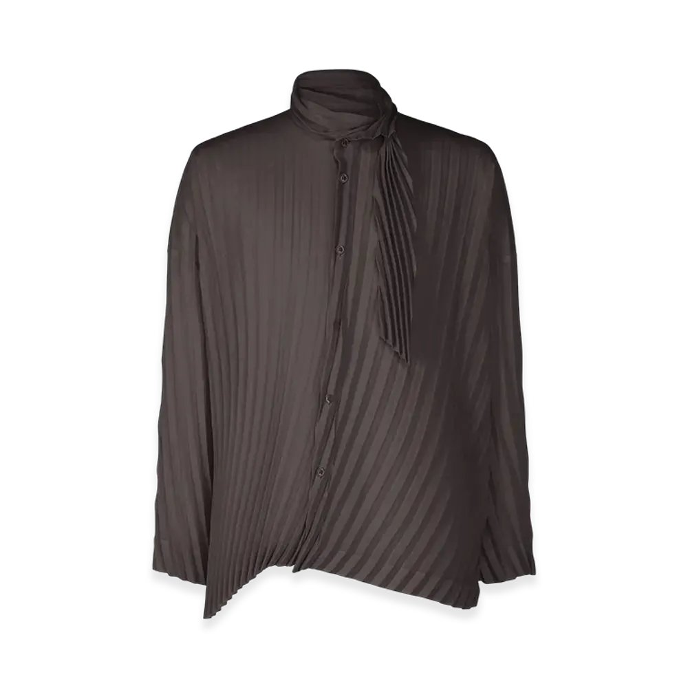 HOMME PLISSE ISSEY MIYAKE Windswept Shirt "Dark Purple"