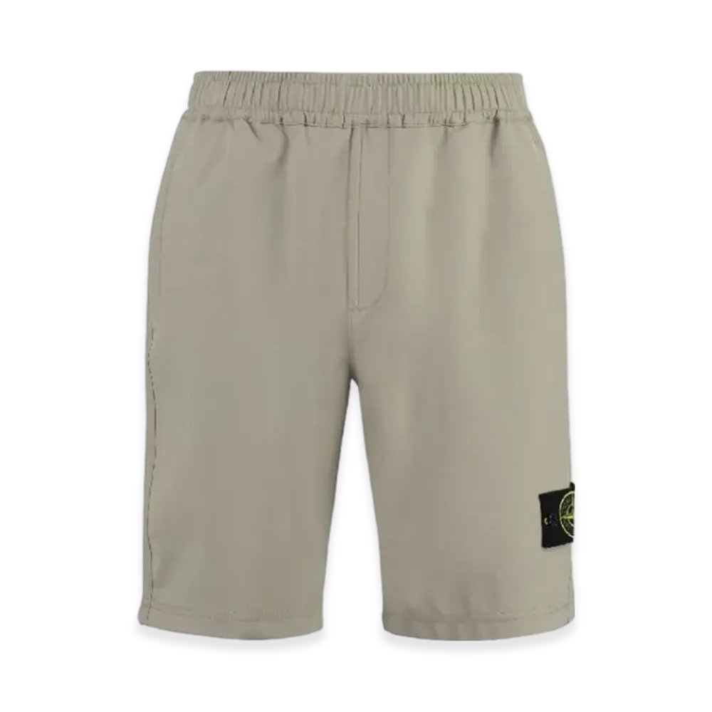 Stone Island 60853 Stretch Nylon Technical Fleece Bermuda Shorts - 23SS "Dove Grey"
