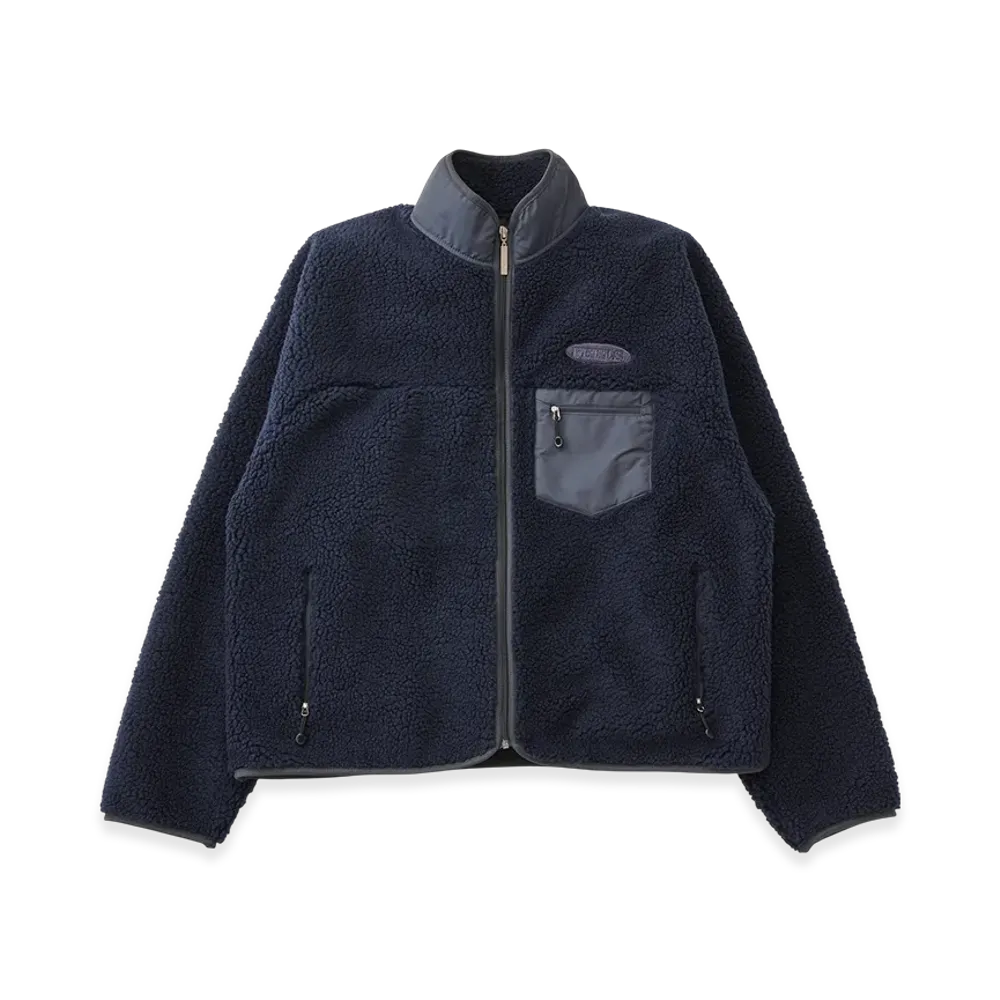 FEELS. Boa Fleece Zip Jacket "Navy"