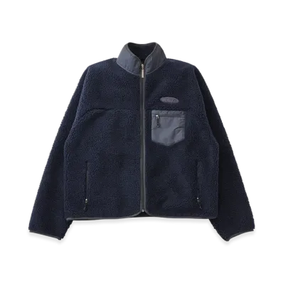 FEELS. Boa Fleece Zip Jacket "Navy"