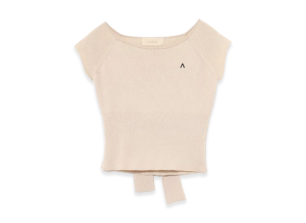 ANDMARY Women's Elle Ribbon Knit Tops "Ivory"