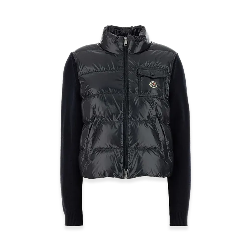 MONCLER Women's Wool Cardigan "Midnight Blue"