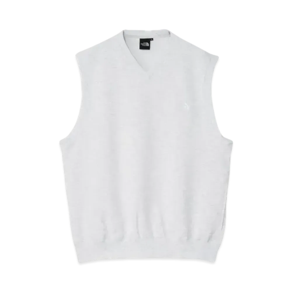 The North Face Light Sweat Vest "White Mix Gray"