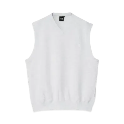 The North Face Light Sweat Vest "White Mix Gray"