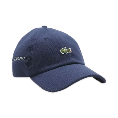 Supreme x LACOSTE Pique 6-Panel "Navy"