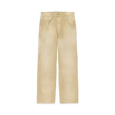 AURALEE Organic Cotton Duck Pants "Light Beige"