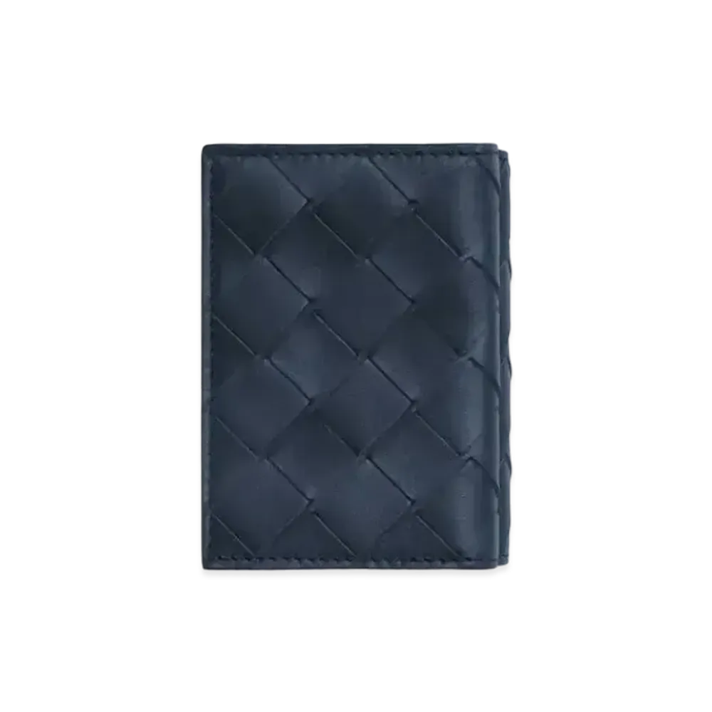 Bottega Veneta Intrecciato Calfskin Tiny Trifold Wallet "Space/Pollen"