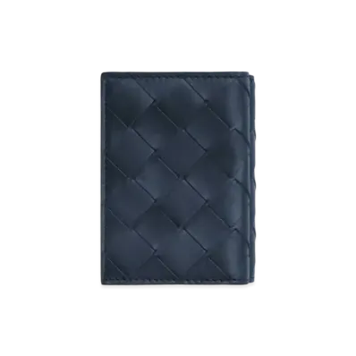 Bottega Veneta Intrecciato Calfskin Tiny Trifold Wallet "Space/Pollen"