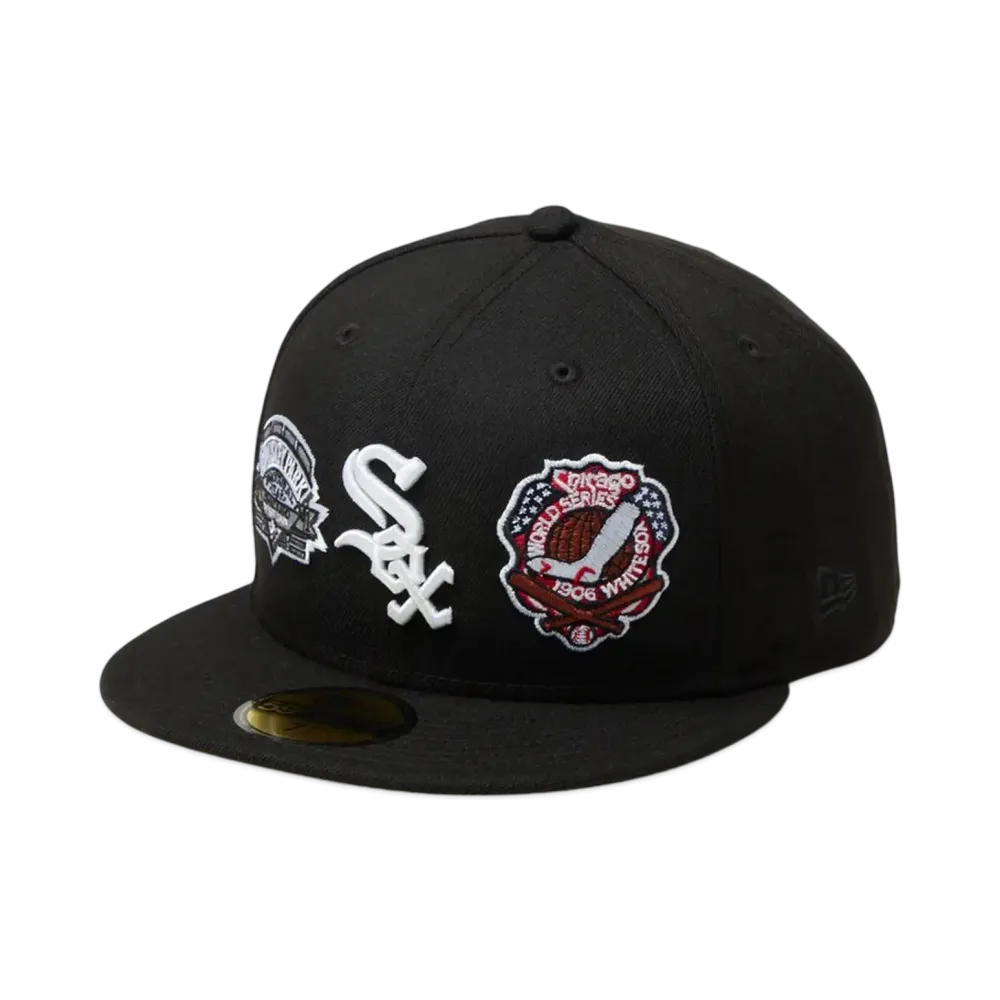 NEW ERA 59Fifty MLB Allover Chicago White Sox "Black"