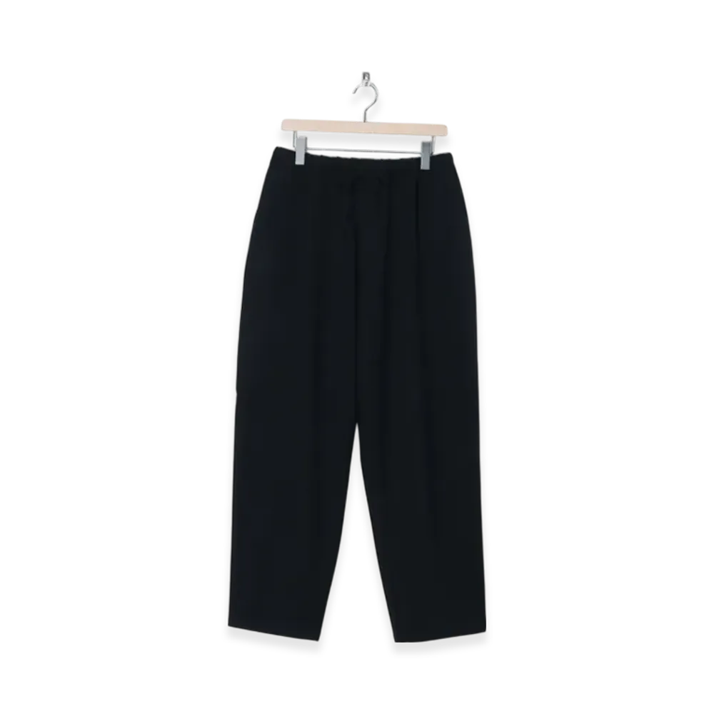 COMOLI Refined Wool Drawstring Pants "Pin Head"