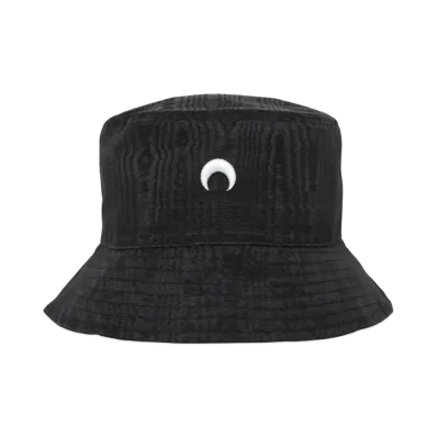 Marine serre RECYCLED MOIRE BUCKET HAT "BLACK"