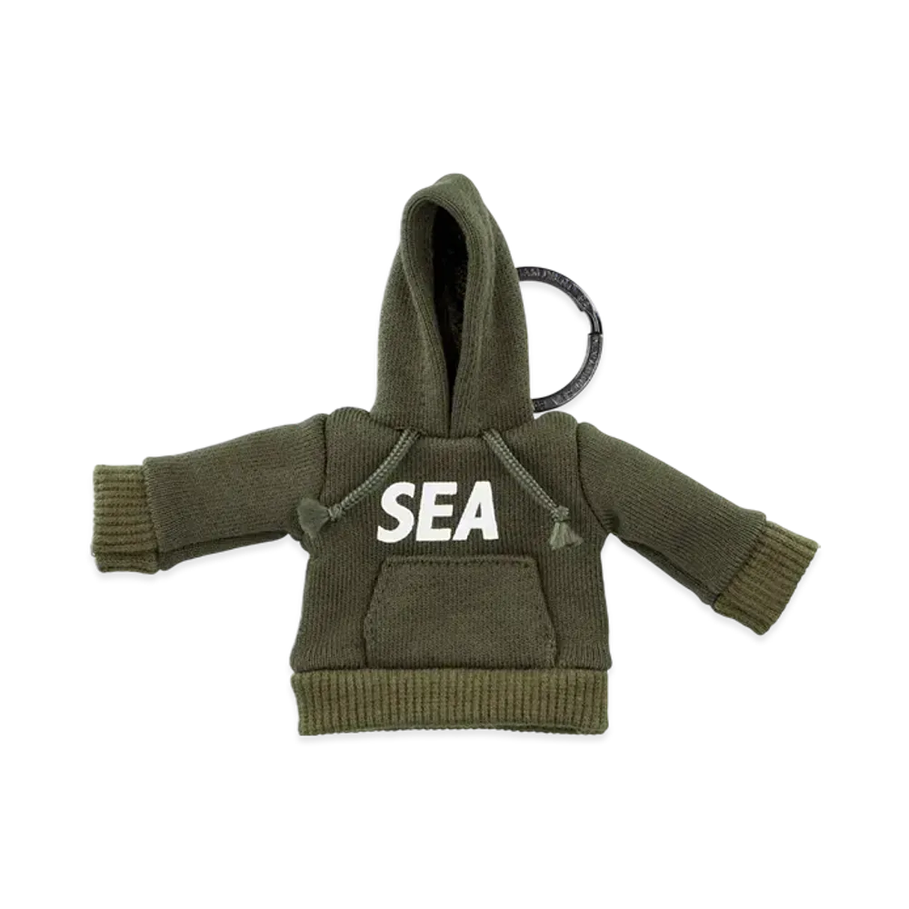WIND AND SEA Mini Hooded Key Ring "Olive"