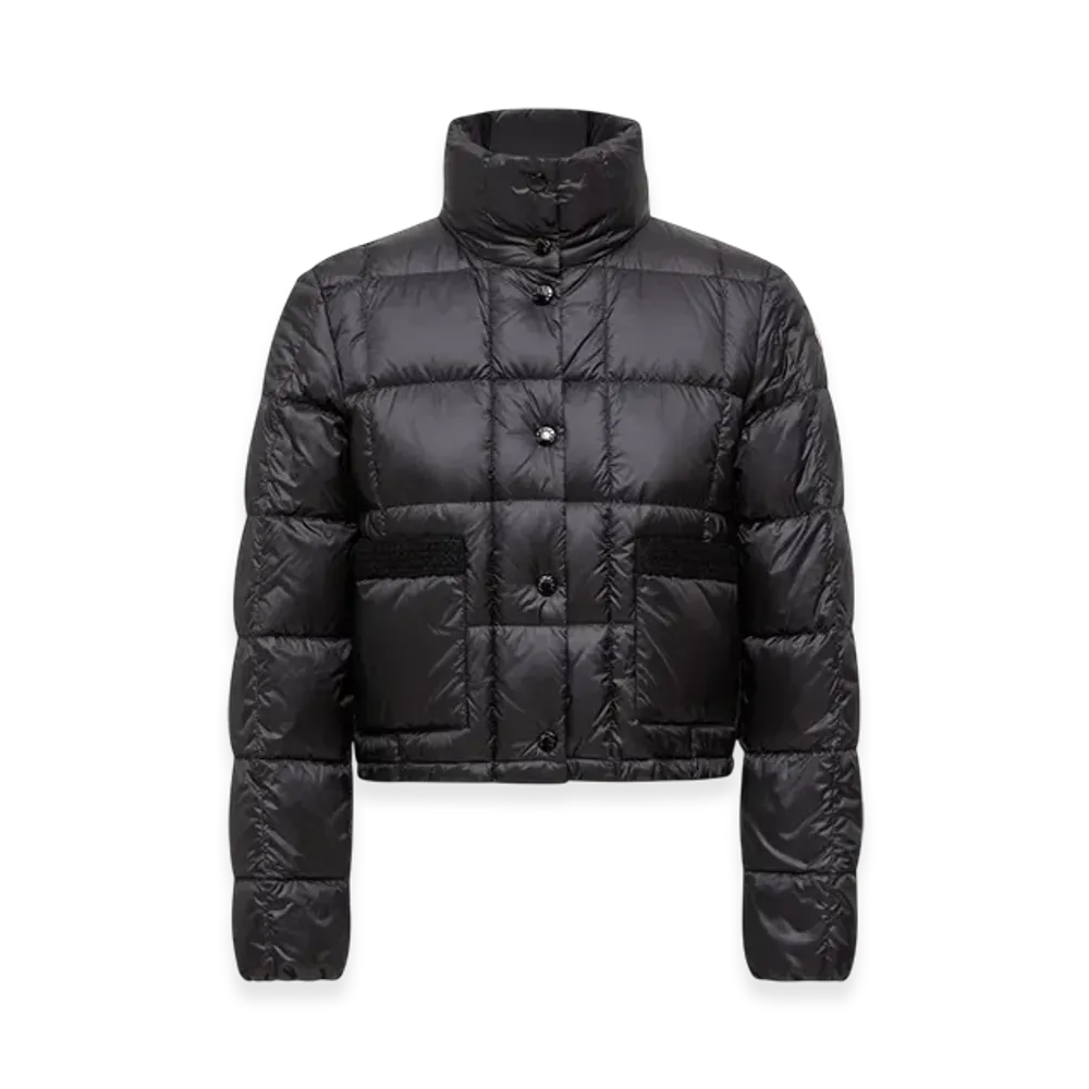 MONCLER Jarcieu Braided Trim Short Down Jacket "Black"
