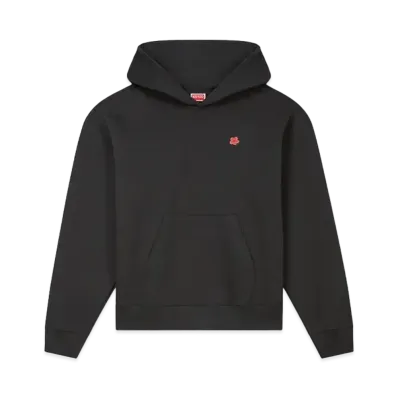 KENZO 'BOKE FLOWER' Oversize Embroidery Hoodie "Black"
