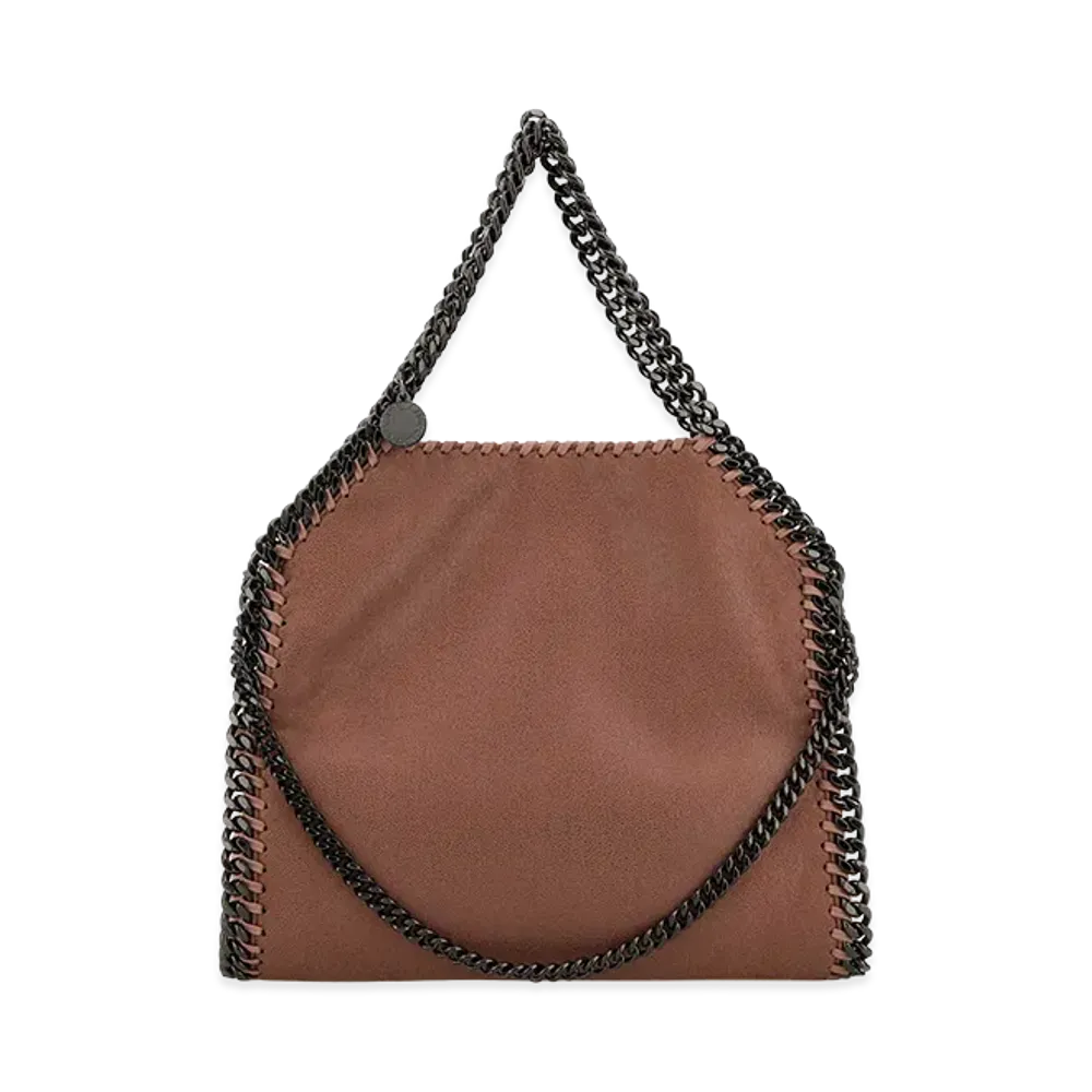 STELLA McCARTNEY Women's Dark Shaggy Deer Mini Falabella Handbag "Pink"