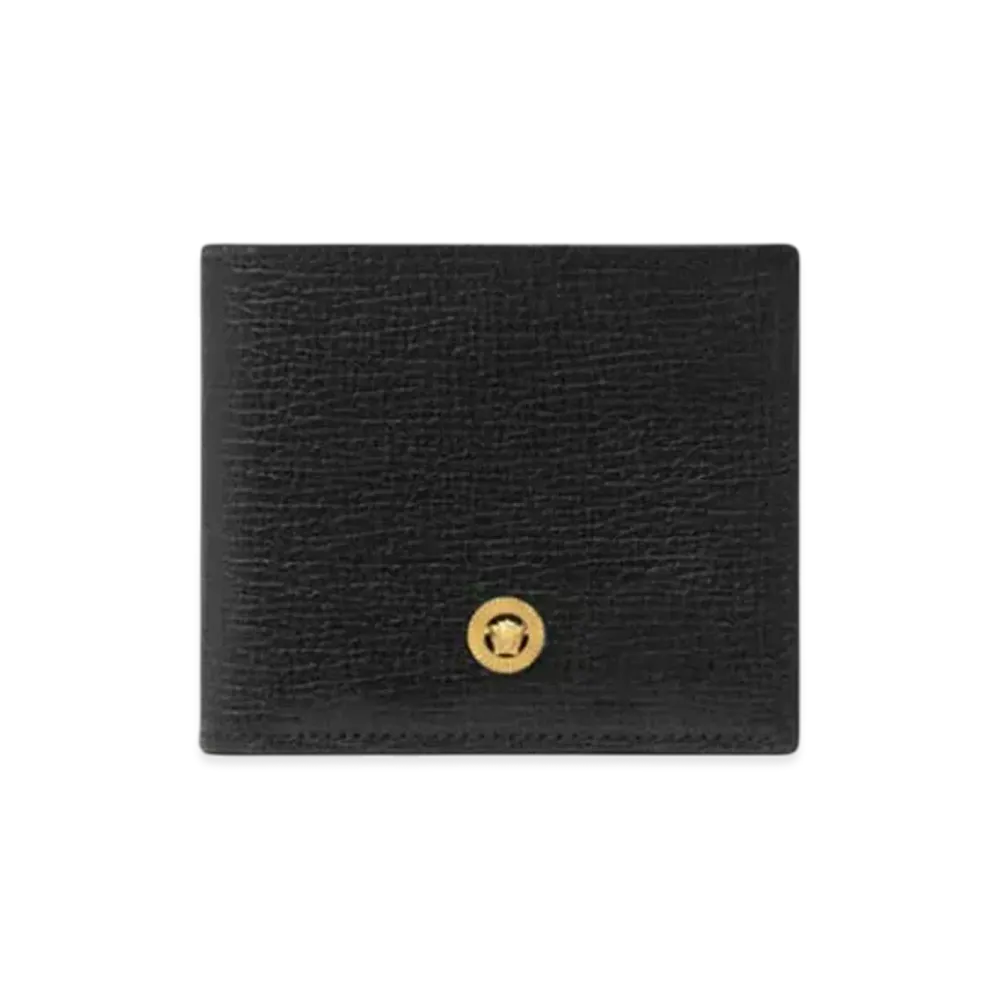 Versace Medusa Biggie Bifold Wallet "Black/Gold"