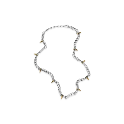 Diesel Dx1454931 Two-Tone Stainless Steel Chain Necklace "Silver"
