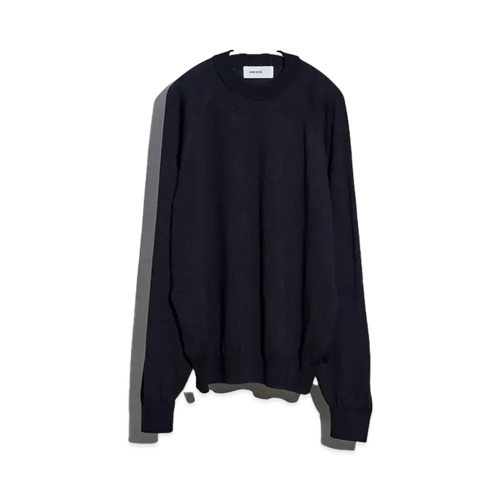 Everyone High Gauge Knit Sweater "Black"