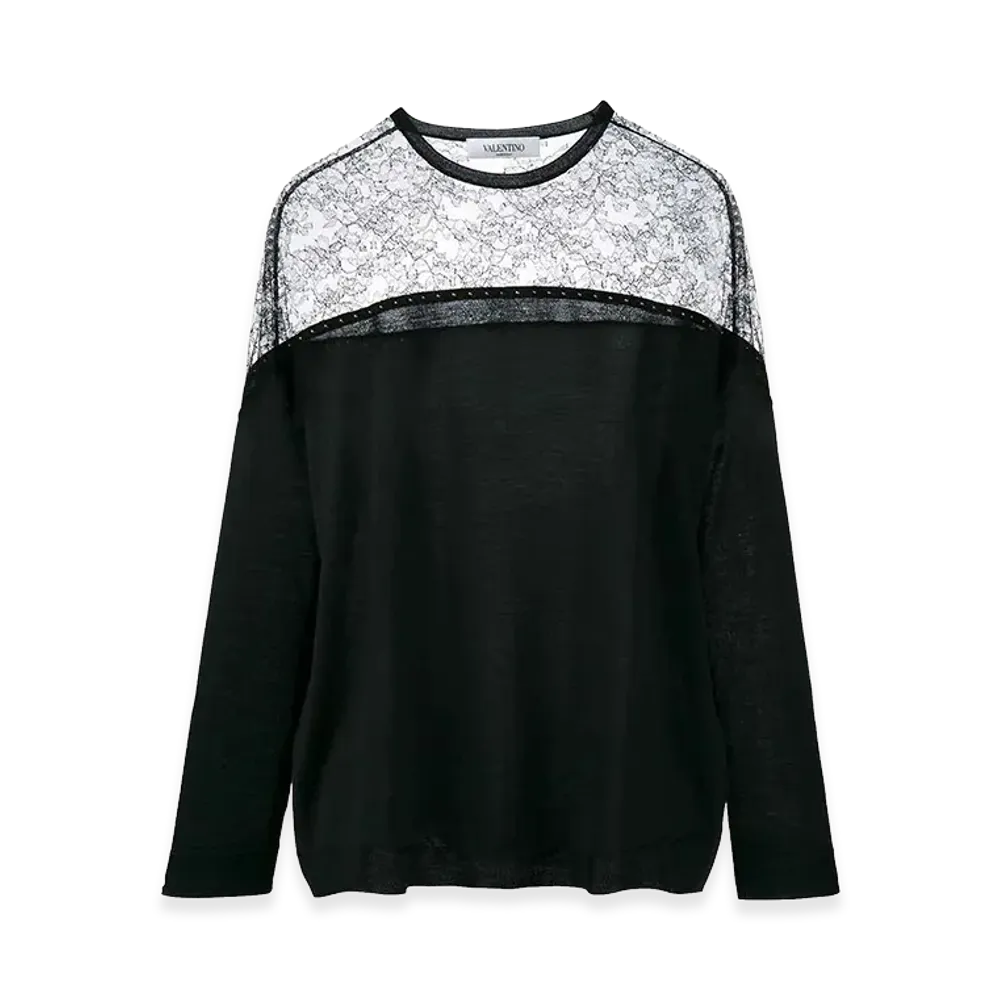 Valentino Women's Crewneck "Black"