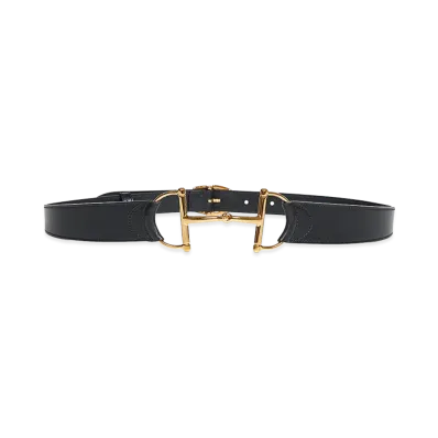 GUCCI Women's Horsebit Belt "Black"