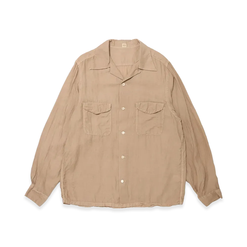 T.T Taiga Takahashi LOT.101 Open Collar Shirt "Yakusugi"