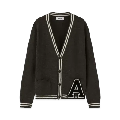 AMBUSH A Patch Knit Cardigan "Dark Grey"