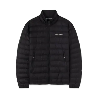 PALM ANGELS Logo Short Down Jacket "Black"