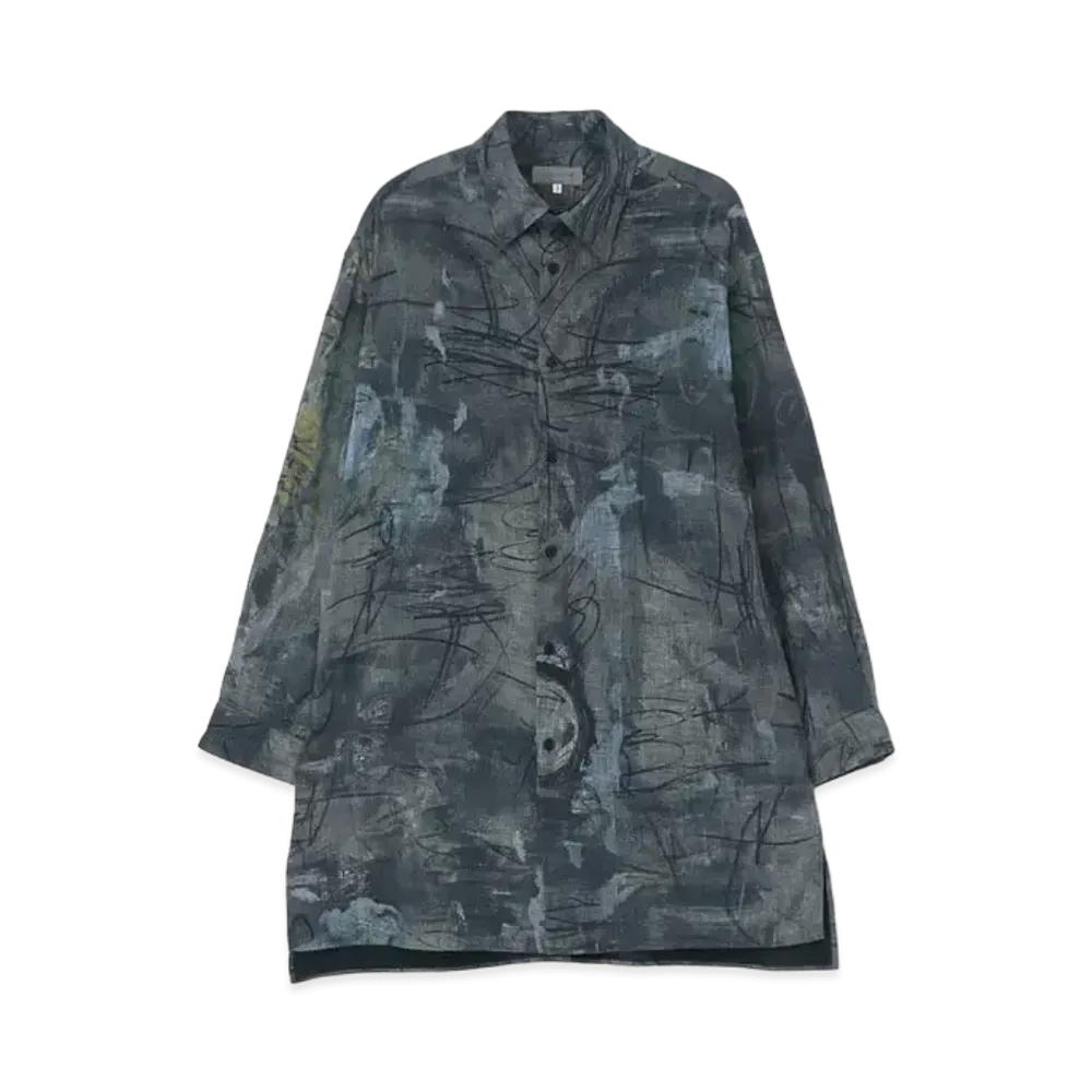 Yohji Yamamoto K3 O-Asakura Right Collar Doubled B "Grey"