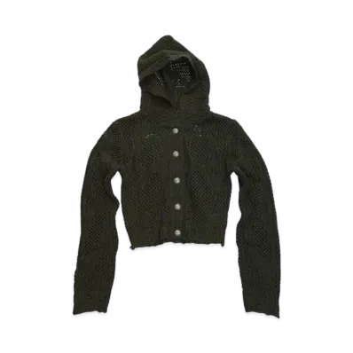 THUG CLUB Tribal Net Hoodie Knits "Khaki"