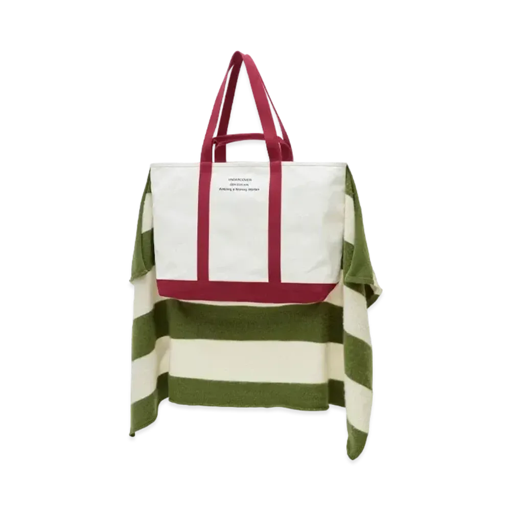 UNDERCOVER Cotton Canvas Tote Bag "Bordeaux"