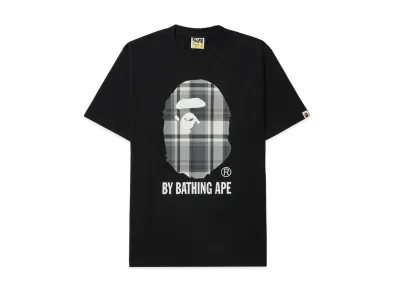 A BATHING APE Check By Bathing Ape Tee "Black"