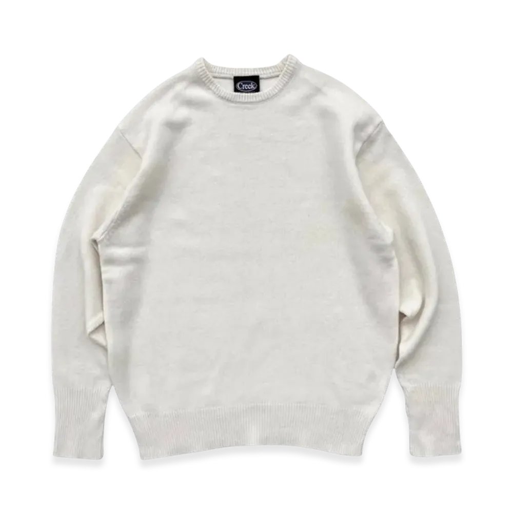 Creek Angler's Device Lambs Wool Knit "White"