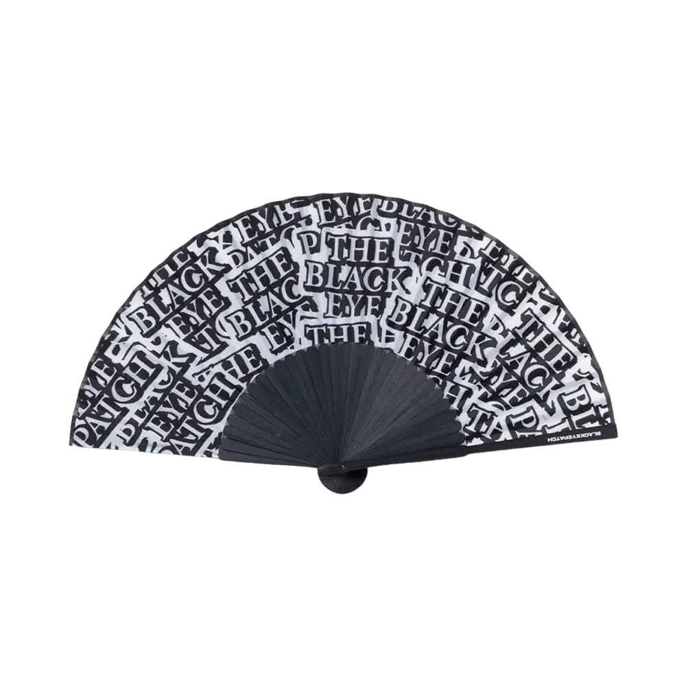 BlackEyePatch OG Label Covered Hand Fan "Black"