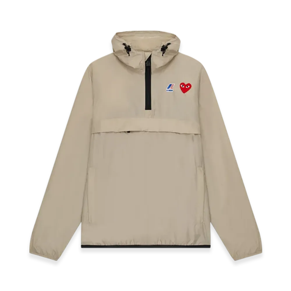 PLAY COMME des GARCONS K-Way Half Zip "Beige"