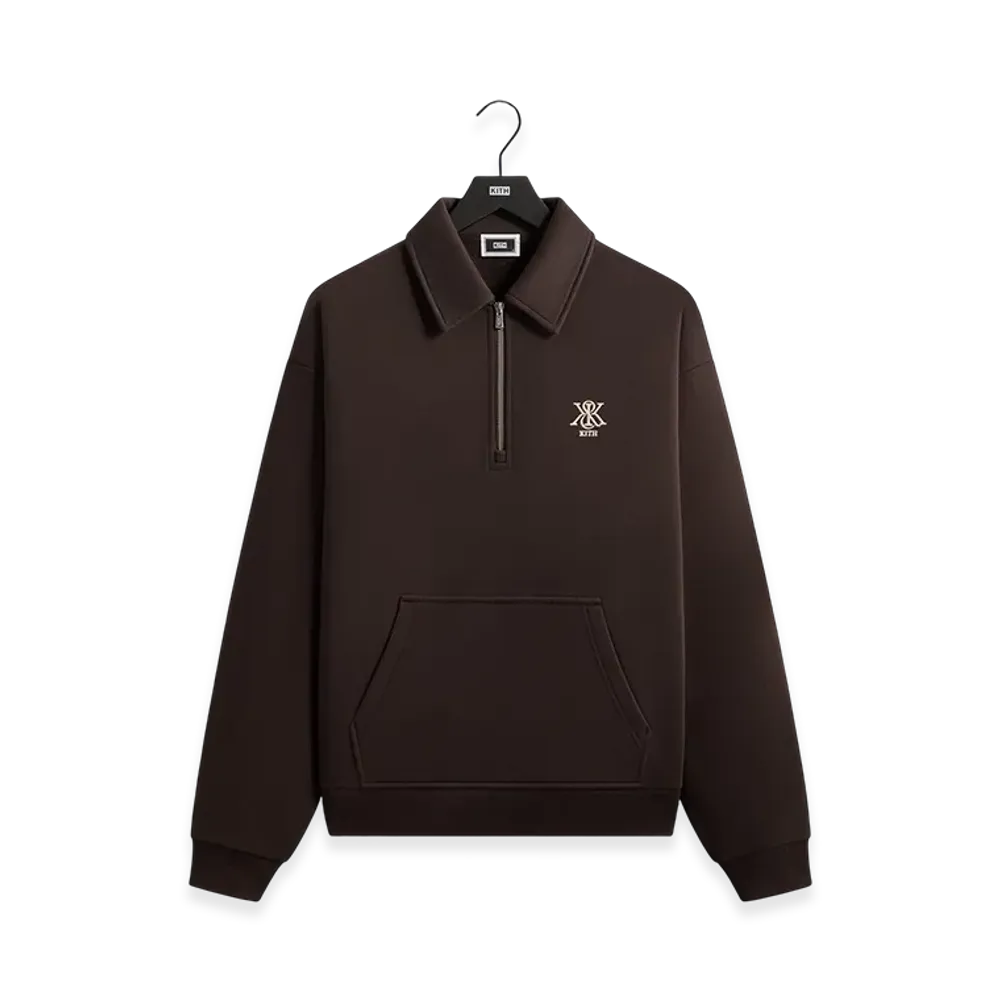 Kith Quarter Zip Popover Sweatshirt "Kindling"
