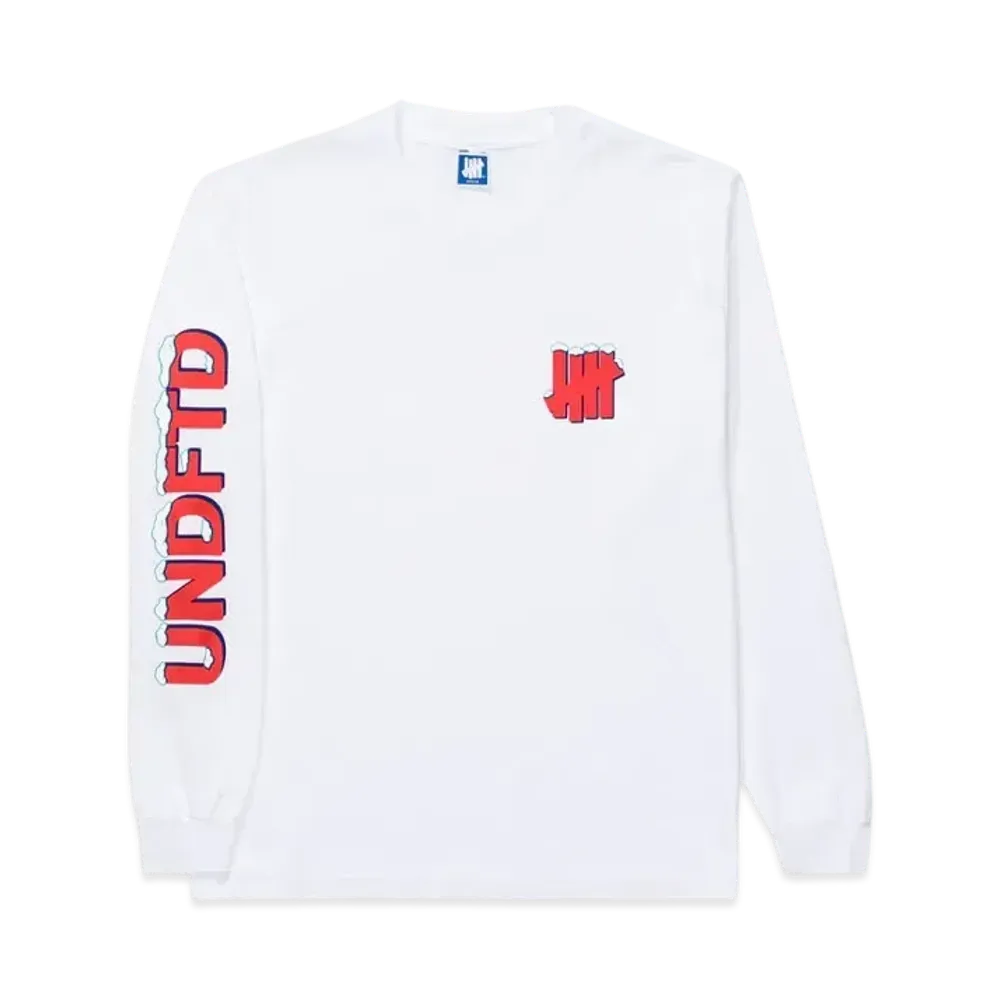 UNDEFEATED Snowdrift L/S Tee "White"