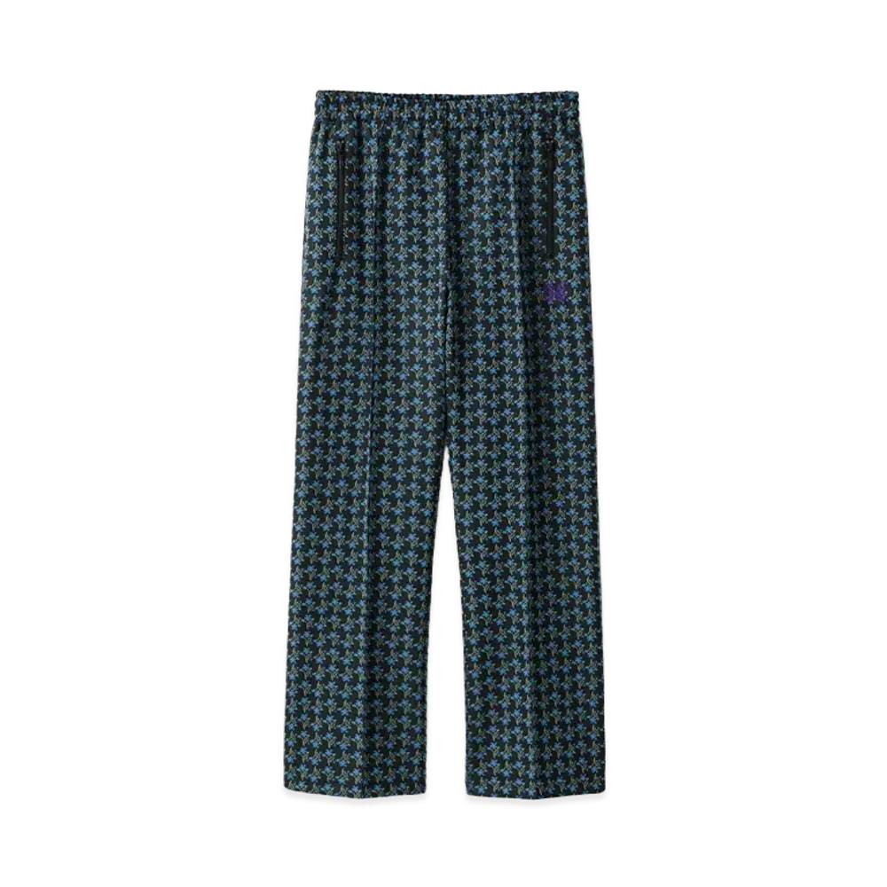 NEEDLES STUDIOUS Excusive Track Pants Poly JQ Floret "Black"