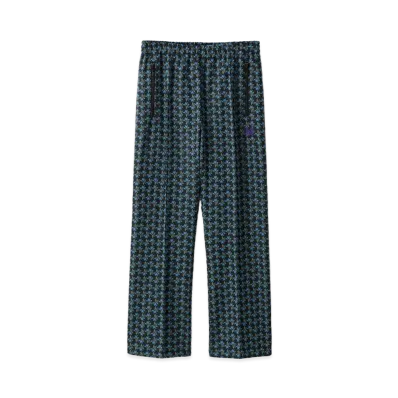 NEEDLES STUDIOUS Excusive Track Pants Poly JQ Floret "Black"