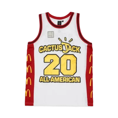 Travis Scott Cactus Jack x McDonald's Cactus Jack All American Jersey "White"