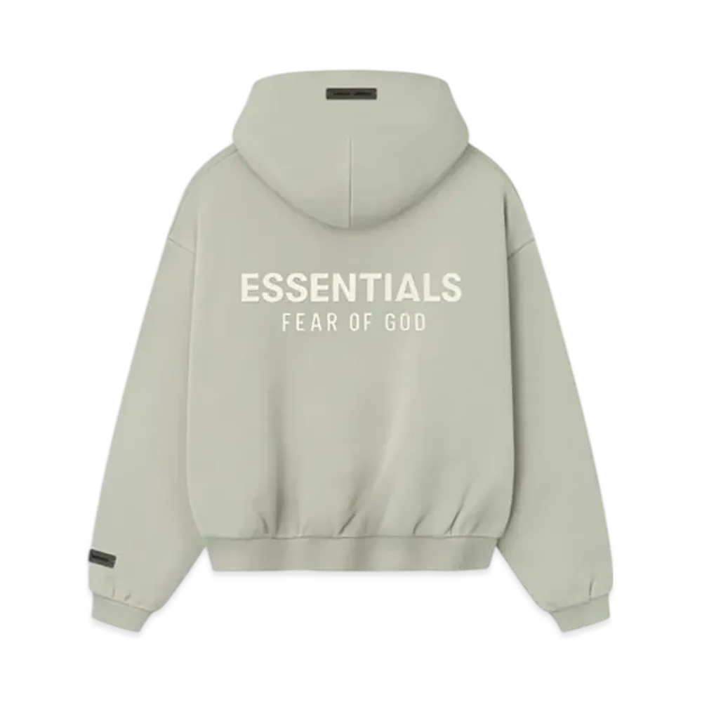 FEAR OF GOD ESSENTIALS Kids Fleece Hoodie Zip-Up "Abbey Stone"