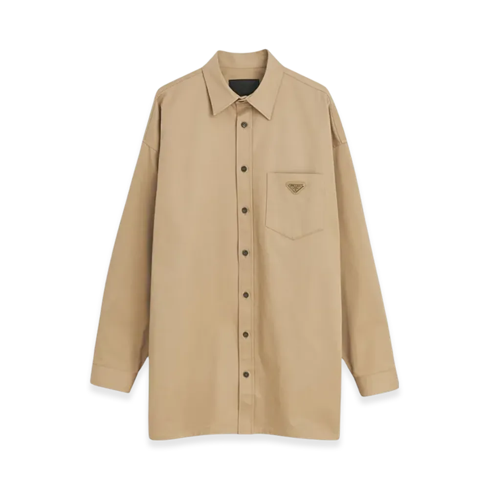 PRADA Gabardine Shirt "Kaki"