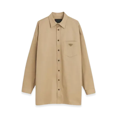 PRADA Gabardine Shirt "Kaki"