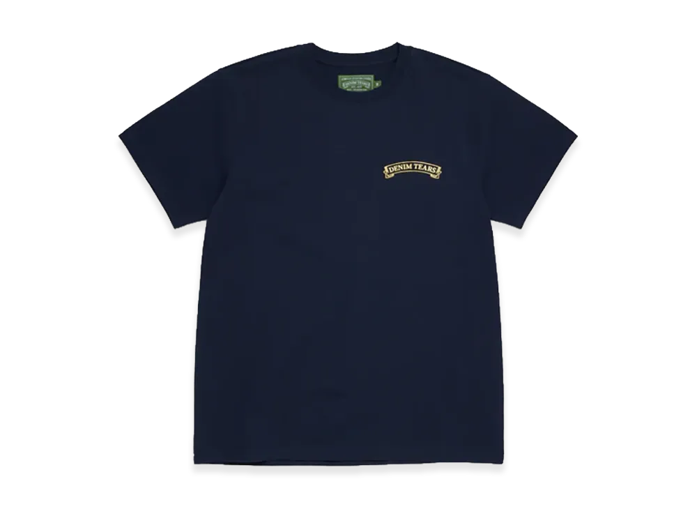 DENIM TEARS ADG Banner Tee "Navy"