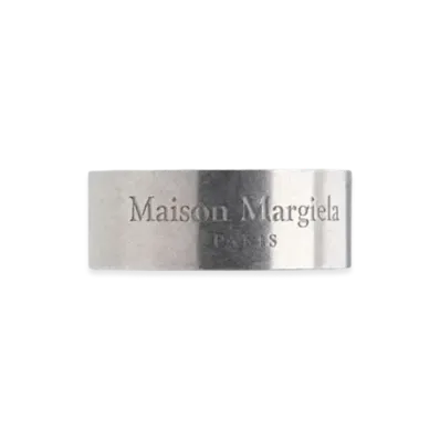 Maison Margiela Logo Ring "Matte Palladium"