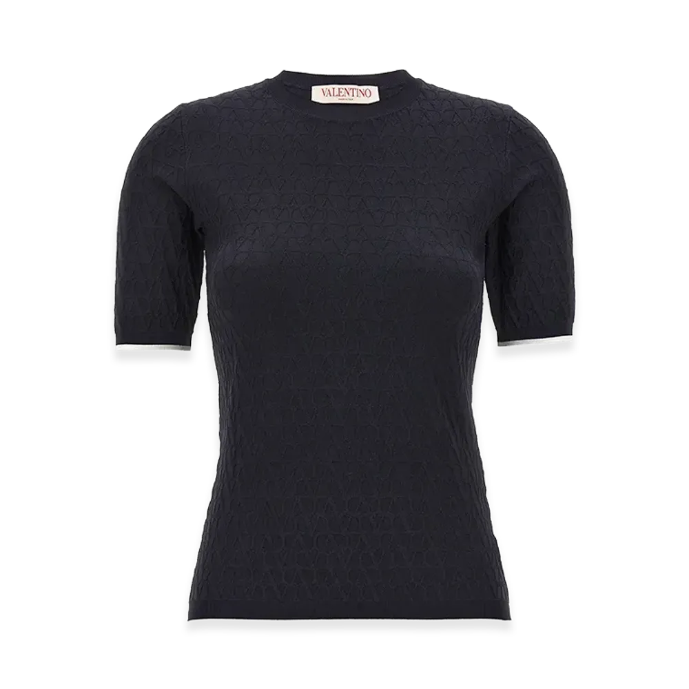 Valentino Women's 'toile Iconographe' Jersey "Blue"