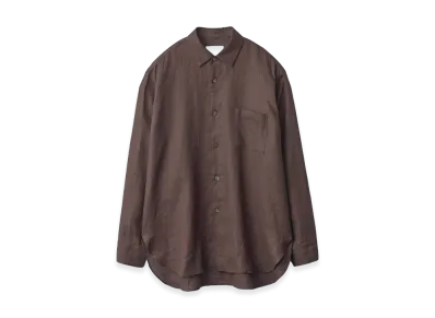 ssstein Light Linen Oversized LS Shirt "Brown"