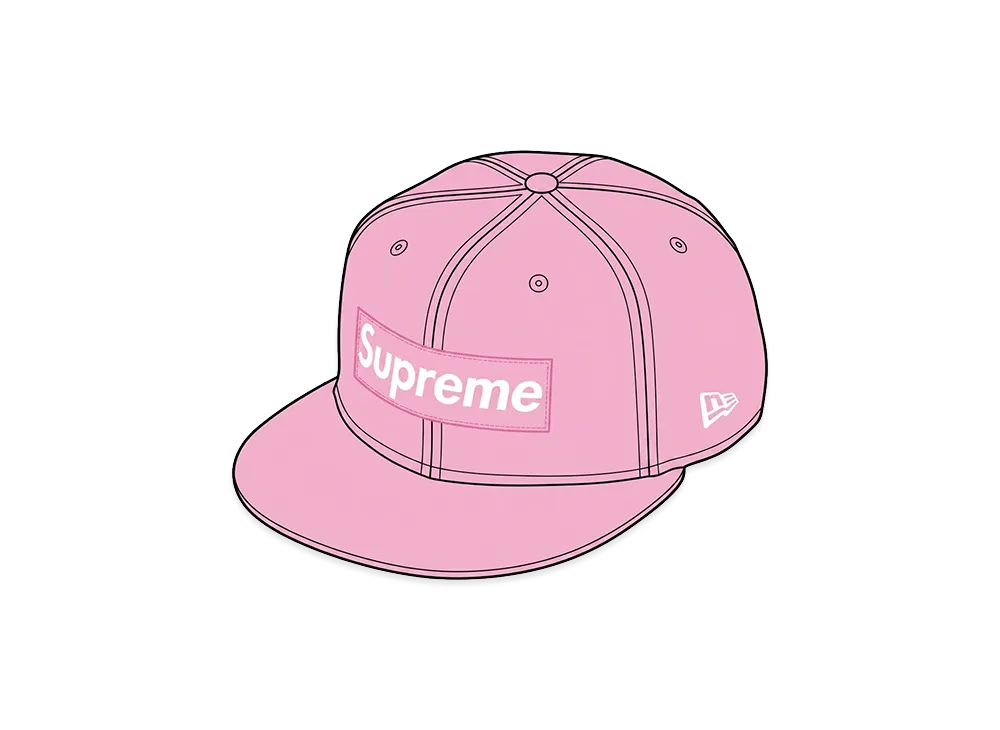 Supreme Rings Box Logo New Era "Pink"