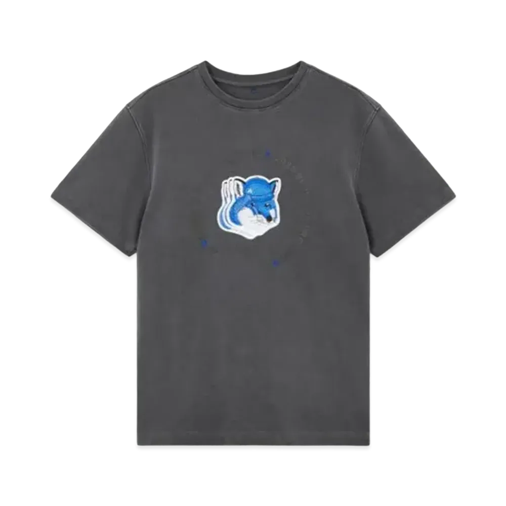Maison Kitsune x ADERERROR Triple Fox Head Logo T-Shirt "Grey"